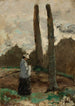Landschap met een vrouwelijke figuur - Stanisław Witkiewicz — weergave van het kunstwerk