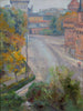 The Barbican and the view of Florianska Street from Zacisze Street - Stanisław Wyspiański — artwork view