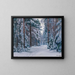 Een besneeuwd pad in het bos - Stanislav Yulianovich Zhukovsky — ingelijst kunstwerk aan de muur