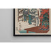 Reproductie van het schilderij Station d'Odawara; Minamoto Yoritomo bezoekt de dochter van Ito Nyudo - Utagawa Kuniyoshi