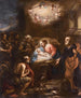 Aanbidding der herders - Stefano Magnasco — weergave van het kunstwerk
