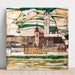 Reproductie van het schilderij Stein op de Donau, gezien vanuit het zuiden (Grote formaat) - Egon Schiele