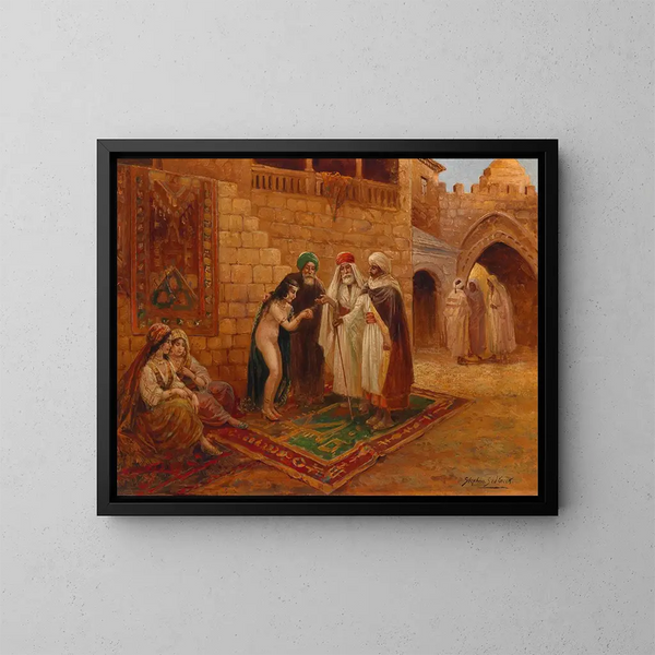 Au bazar - Stephan Sedlacek — framed artwork on a wall