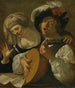 Een duo - Atelier van Dirck van Baburen — weergave van het kunstwerk