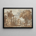 Landschap - Manière de Claude Lorrain — ingelijst kunstwerk aan de muur