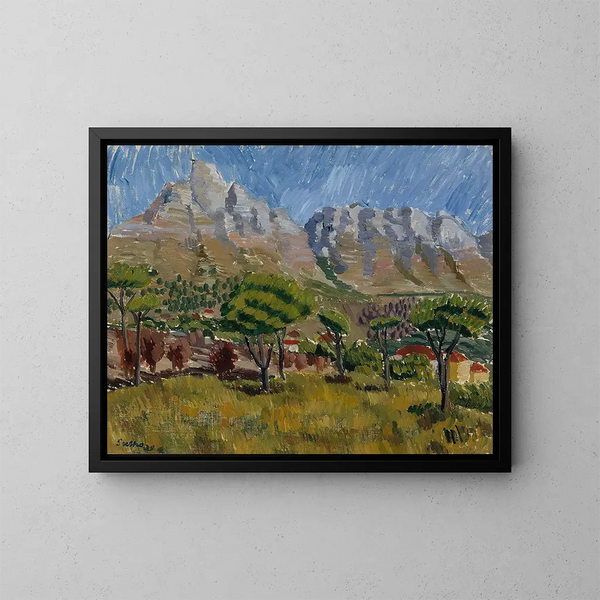 Mountain of the Table - Sulho Sipilä — framed artwork on a wall