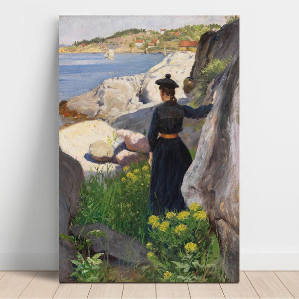 Sur la côte - Paul Fischer | Reproduction Tableau Décoration murale affiche copie