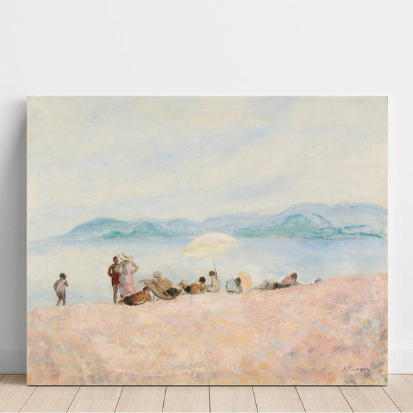 Reproductie van het schilderij op het strand - Henri Lebasque