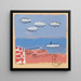 On the beach - Mikuláš Galanda — framed artwork on a wall