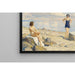 Reproductie van het schilderij op het strand - Paul Fischer