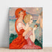 Reproductie van het schilderij op de weg naar Anacapri - Gerda Wegener
