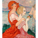 Reproductie van het schilderij op de weg naar Anacapri - Gerda Wegener