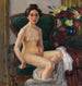 op de bank II Gusti - Leo Putz — weergave van het kunstwerk