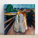Reproduction of the painting On the bridge - Edvard Munch