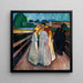 Reproduction of the painting On the bridge - Edvard Munch