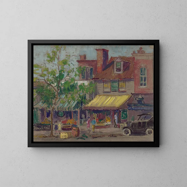 Pavé de la 22e rue à Washington DC - Susan Brown Chase — framed artwork on a wall