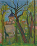 Landschap in Saint - Bernard, Ain - Suzanne Valadon — weergave van het kunstwerk