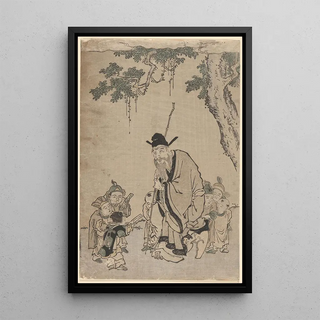 Suzuki Harunobu - Old Sage Teaching a Moral.webp