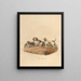 Le Beagle - Sydenham Edwards — ingelijst kunstwerk aan de muur