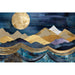 Reproductie van het schilderij Symfonie Nocturne in Goud en Azur | Collage