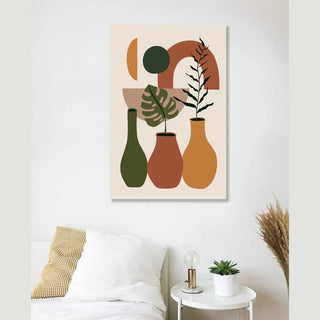 Symphonie en Ocre et Olive - Affiche Bohème