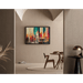 Abstract schilderij – Chromatische stedelijke fusie | Kleurrijke muurposter met verticale vormen en gestileerde architectuur