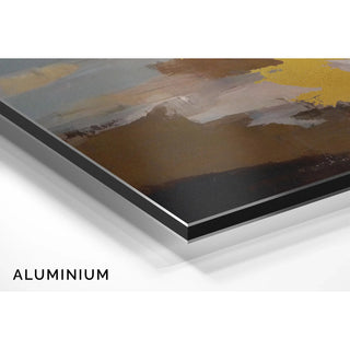 Tableau Abstrait – Nuée Dorée | Affiche Murale avec Détail Or et Tons Neutres | Déco Élégante et Raffinée pour Salon, Entrée ou Bureau Chic