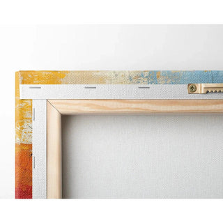Tableau Abstrait – Silhouette dans l’Abstraction | Affiche Murale aux Couleurs Contrastées et Formes Diffuses | Déco Contemporaine pour Salon ou Bureau