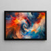 Abstract Schilderij – Chromatische Wervelwind | Poster voor de muur met dynamische kleuren en ronddraaiende bewegingen