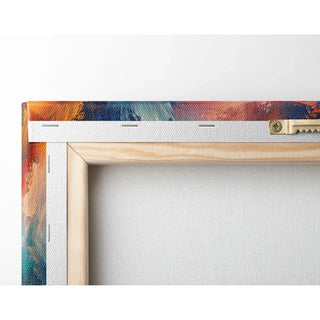 Tableau Abstrait – Tourbillon Chromatique | Affiche Murale aux Couleurs Dynamiques et Mouvements Tourbillonnants | Déco Énergique pour Salon ou Bureau