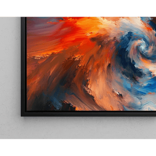 Tableau Abstrait – Tourbillon Chromatique | Affiche Murale aux Couleurs Dynamiques et Mouvements Tourbillonnants | Déco Énergique pour Salon ou Bureau