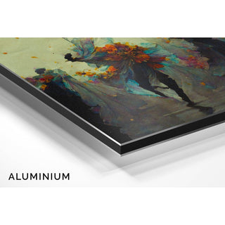Tableau Abstrait – Valse de Pétales | Affiche Murale Poétique aux Couleurs Florales et Mouvements Dansants | Déco Artistique pour Salon ou Chambre
