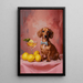Schilderij Hond en Cocktail