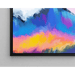 Schilderij Kleurvol – Regenboogbergen | Poster Landschap van Berglandschap Abstract | Moderne decoratie voor woonkamer of kantoor