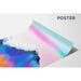 Schilderij Kleurvol – Regenboogbergen | Poster Landschap van Berglandschap Abstract | Moderne decoratie voor woonkamer of kantoor