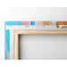 Schilderij Kleurvol – Pastel Golven | Poster Strandkleuren Zachte Tinten | Rustgevende Decoratie voor Woonkamer, Slaapkamer of Vakantiehuis