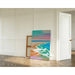 Schilderij Kleurvol – Pastel Golven | Poster Strandkleuren Zachte Tinten | Rustgevende Decoratie voor Woonkamer, Slaapkamer of Vakantiehuis