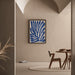 Reproductie van het schilderij Bohemisch decoratief schilderij - Blauwe vibraties