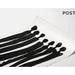 Decoratief schilderij – Effen silhouetten | Poster minimalistische abstracte zwart-wit | Elegante poster van gestileerde menselijke groep