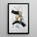 Schilderij Design – Energiek Abstract | Poster Dynamisch Zwart, Wit en Beige