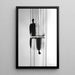 Schilderij Design – Enigmatische Reflecties | Poster Abstract Zwart en Wit Minimalistisch