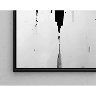 Tableau Design – Silhouettes Urbaines | Poster Noir et Blanc Minimaliste Contemporain | Affiche Épurée pour Intérieur Moderne