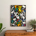 Pop Art Poster – Dans van de Felines | Kleurrijke Poster van gestileerde Katten