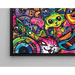 Pop Art Schilderij – Jungle Féline | Poster Kleurrijke Speelse Katten