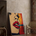 Pop Art Poster – Lippenstift | Poster Glamour Kleurstijl Lichtenstein