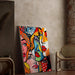 Schilderij Schilderij Pop Art - Fragmented gezichten