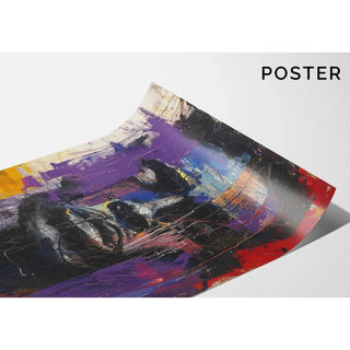 Tableau Street Art – Rage Chromatique | Affiche Urbaine Colorée et Émotionnelle | Poster Portrait Abstrait Moderne