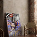 Poster Straatkunst – Psychedelische Sereniteit | Poster Pop Art Surrealistisch met Paddenstoelen en Spiralen