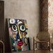 Street Art Poster – Gebroken Gezicht | Abstracte Stedelijke Poster in Meerkleuren | Moderne Expressieve Hedendaagse Kunst Poster