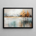 Abstract Kunstdruk Schilderij – Murmure des Éléments | Hedendaags Wandkunstwerk met zachte tinten en gouden details | Elegante decoratie voor woonkamer of entree